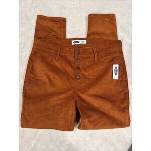 OLD NAVY High Rise Rockstar Super Skinny Smooth Pockets Corduroy Pants 14